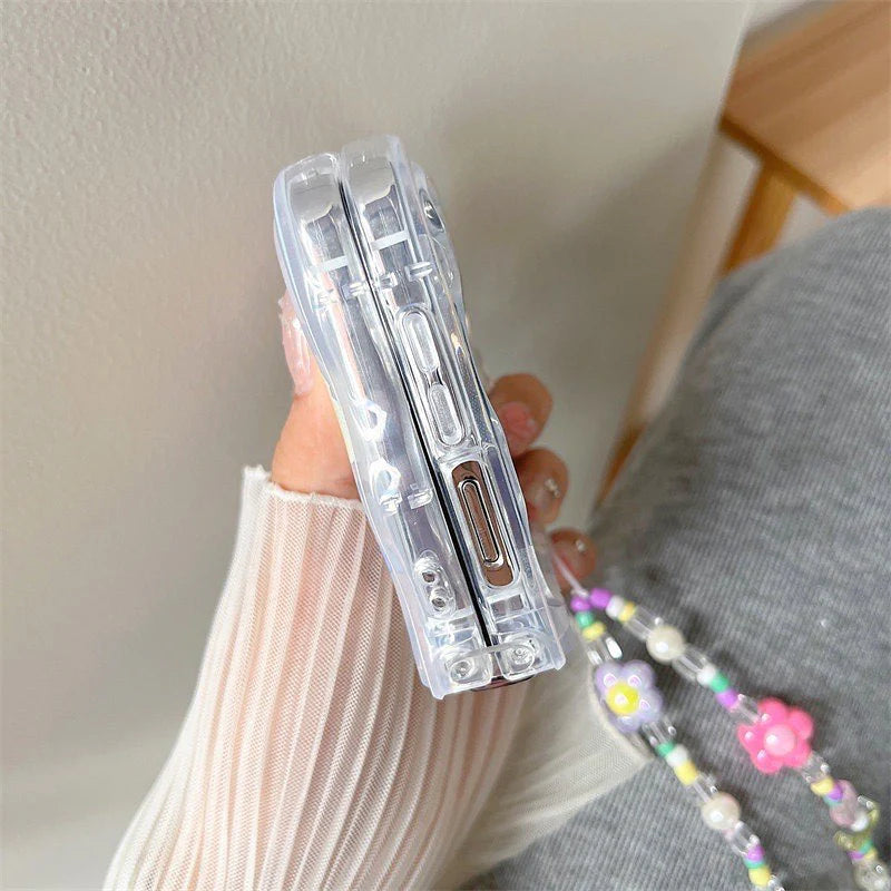 Floral Accents Clear Case - Samsung