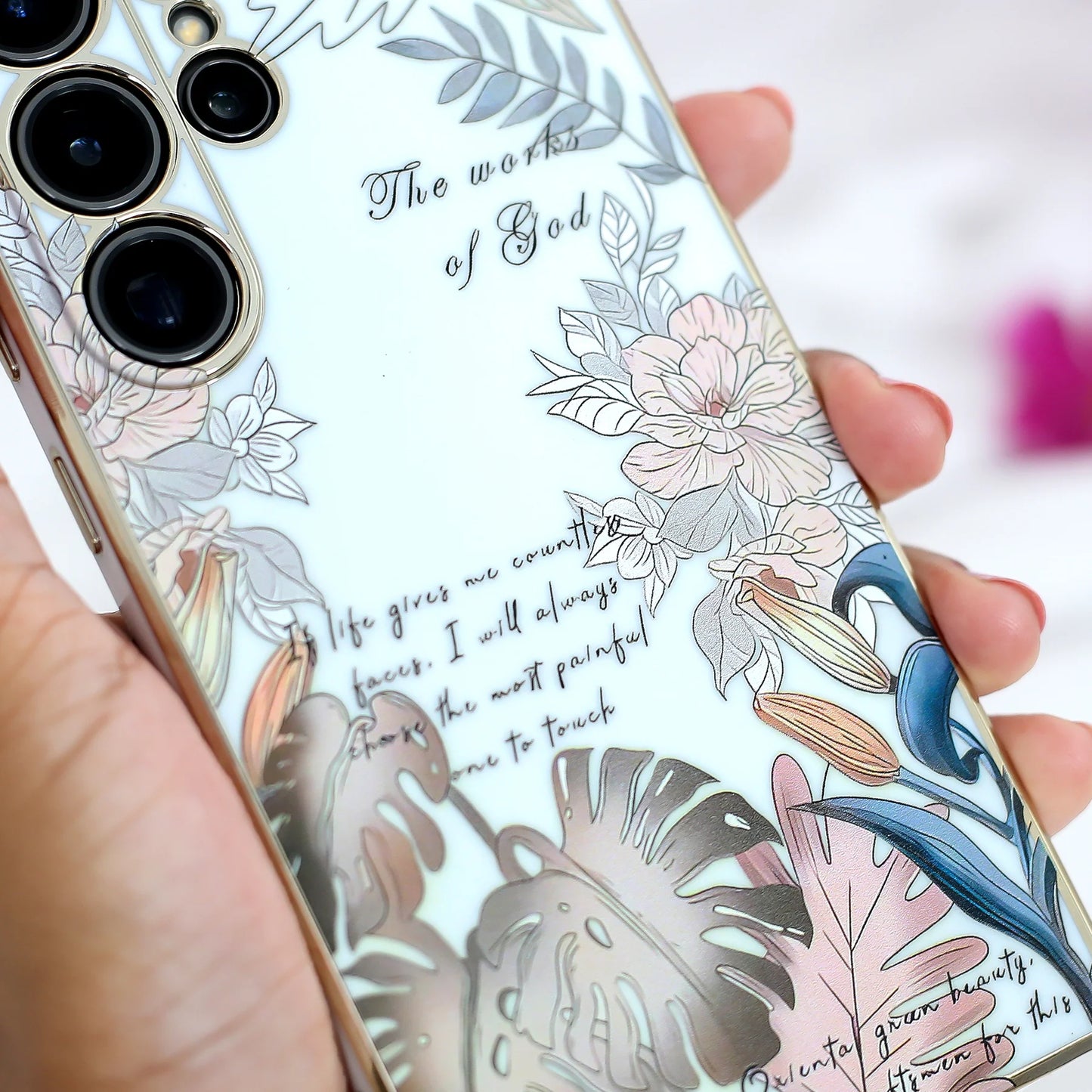 3D Floral Mirage Shield Case - Samsung