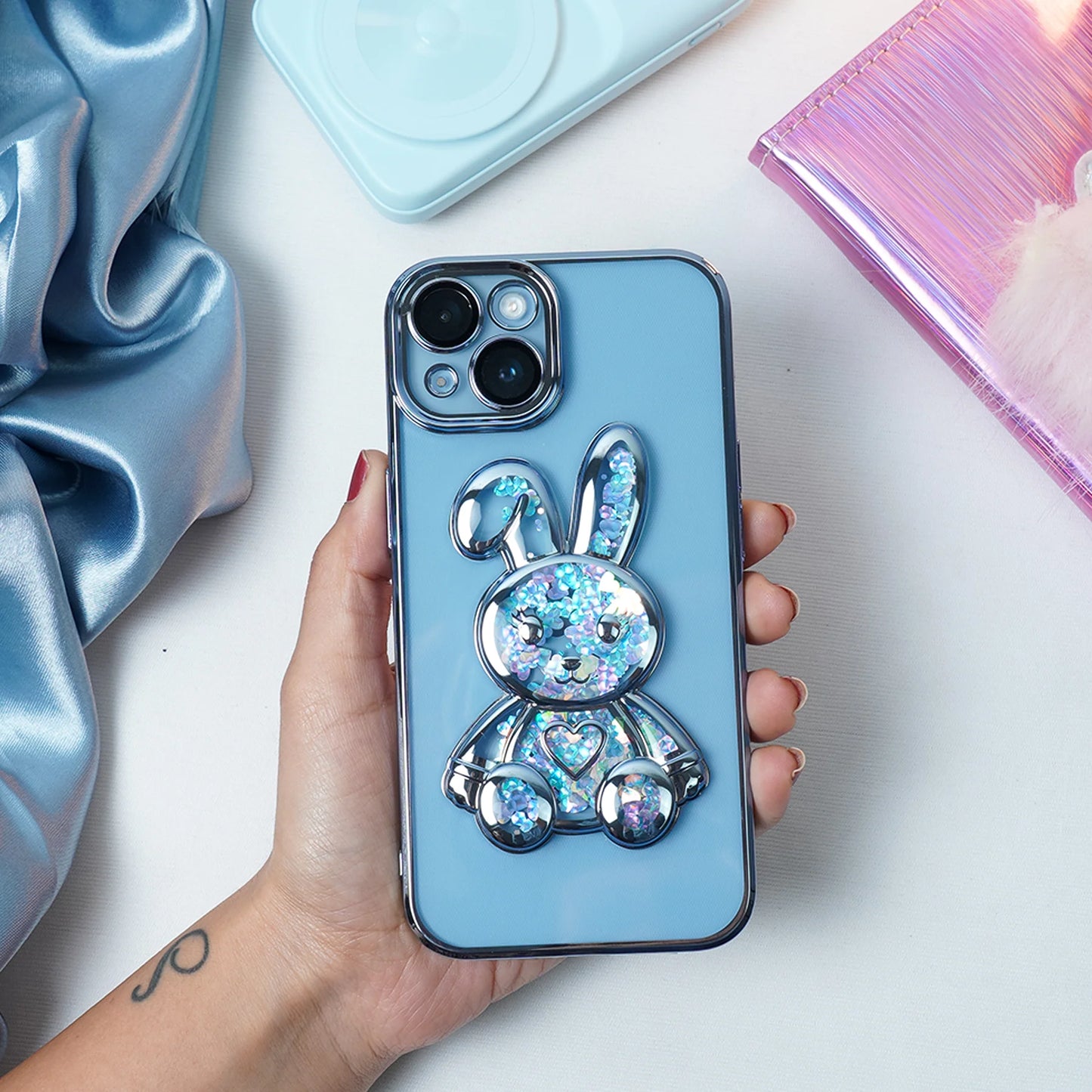 Transparent 3D Bear Protective Case