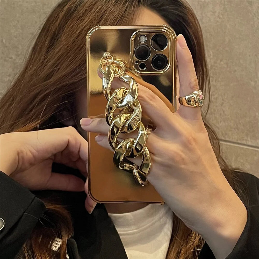 Luxury Electroplated Chain Case