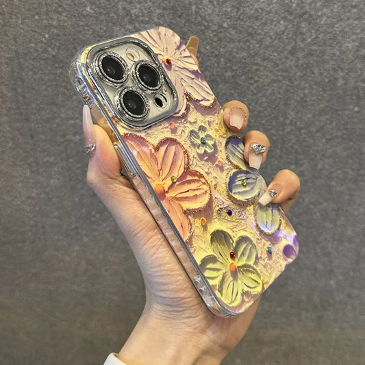 Classy Floral Oil Painting Case