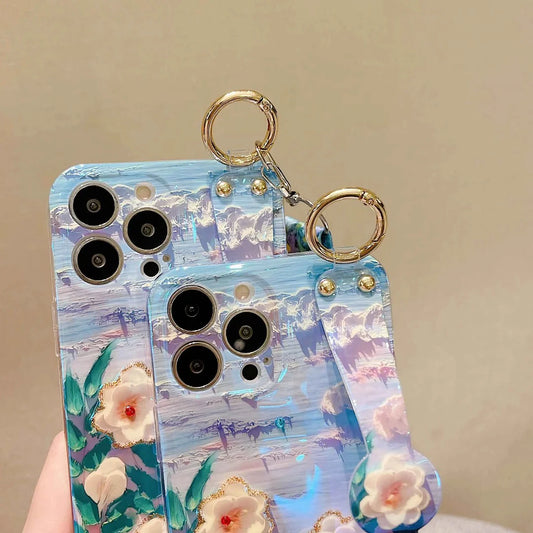Blossom Grip Camellia Phone Holder Case