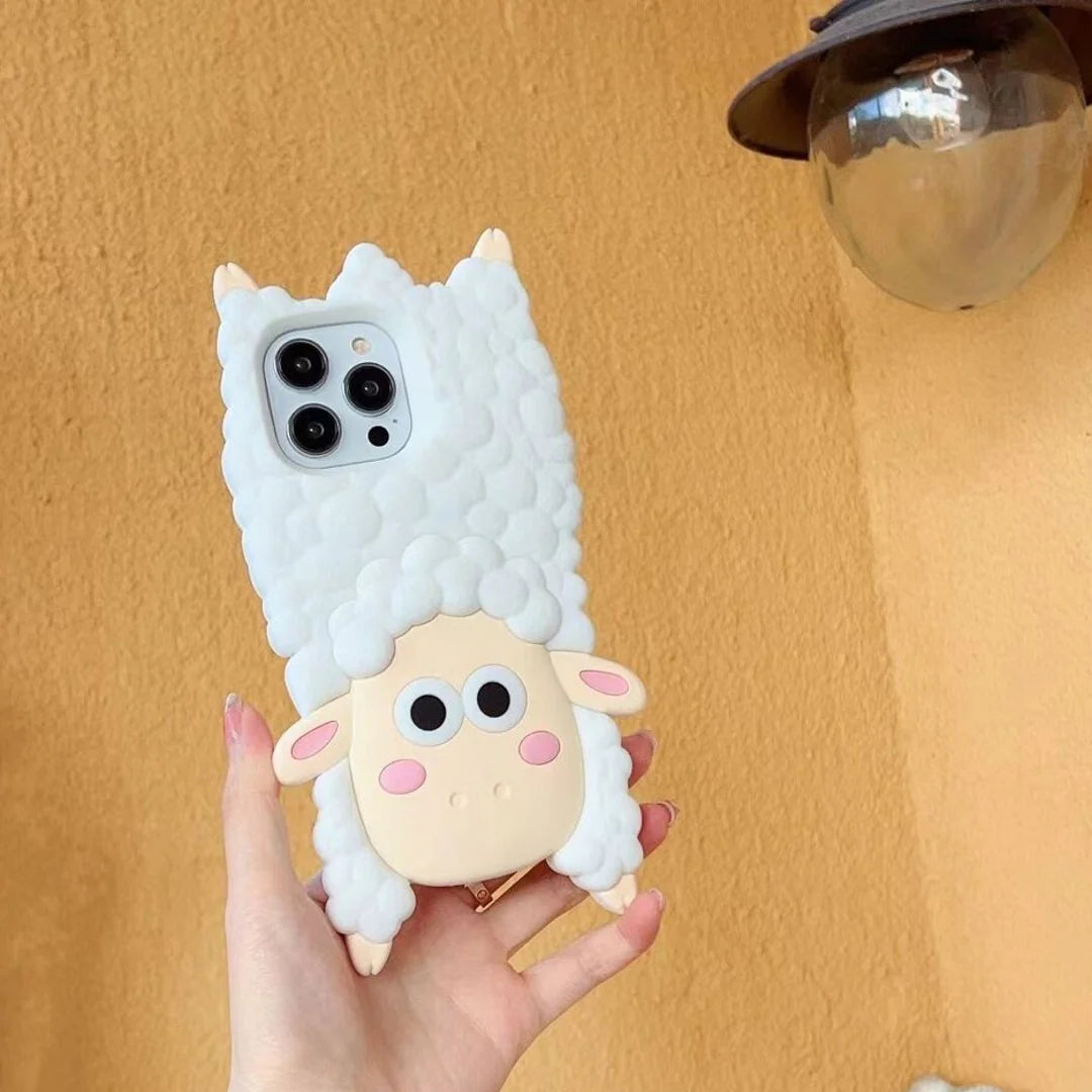 3D Cartoon Woolly Wonder Sheep Case
