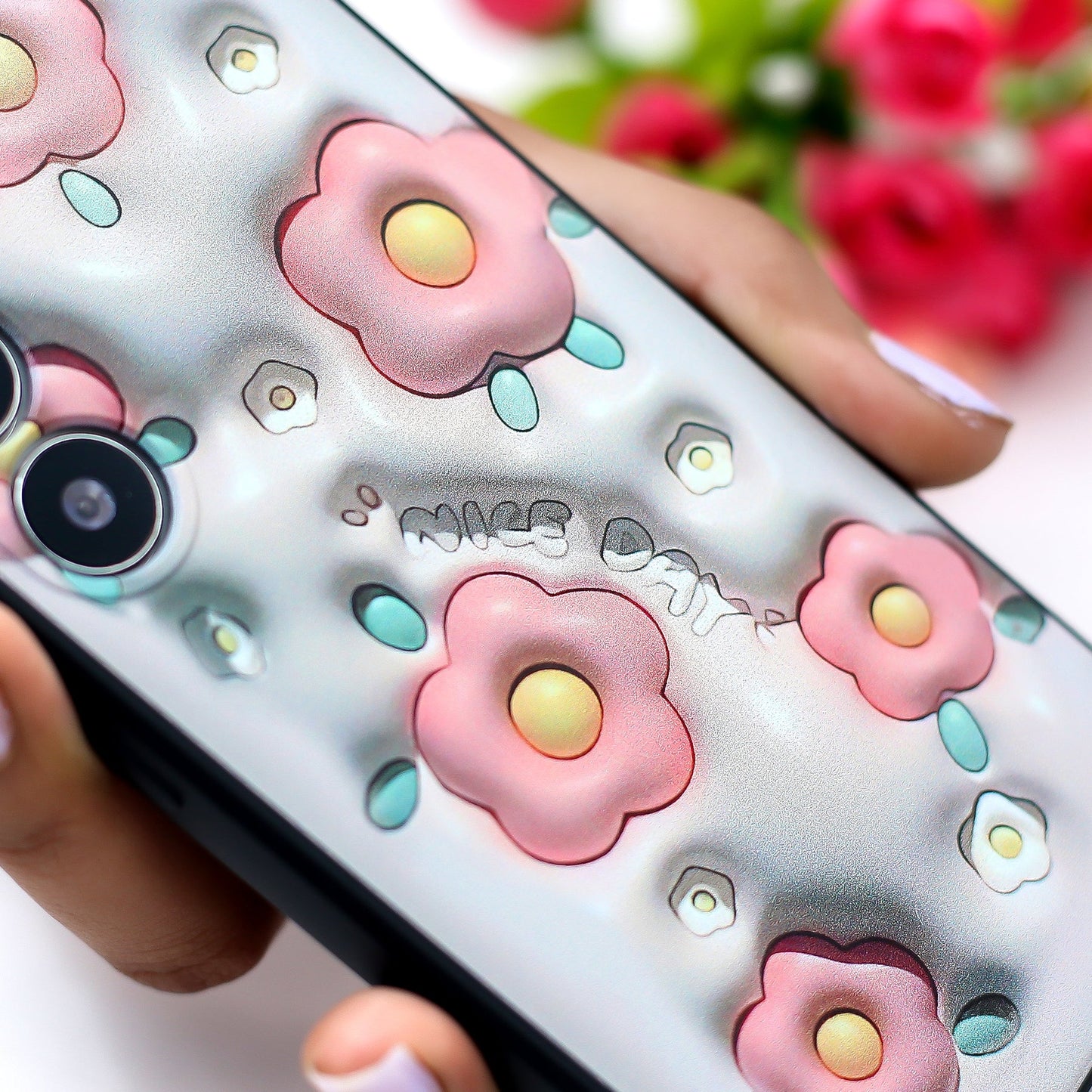 3D Printed Floral Sculpture Case - Samsung
