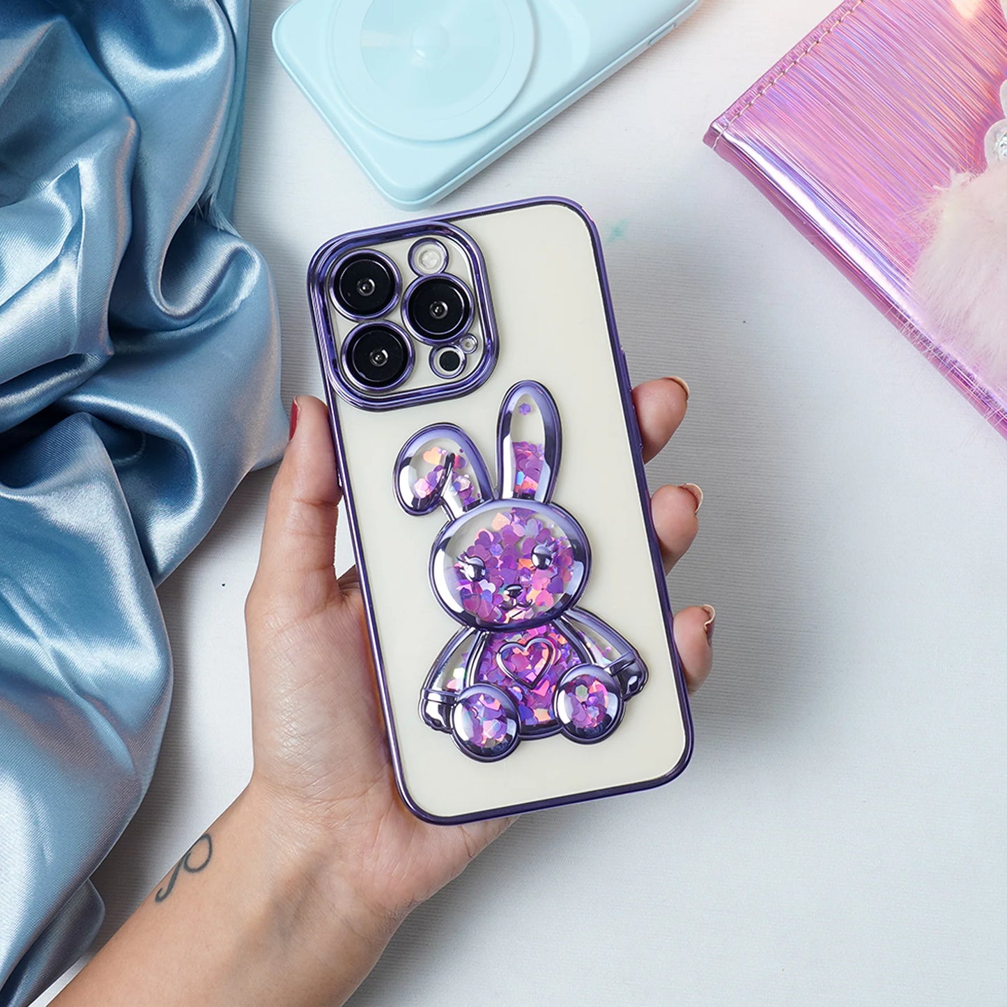 Transparent 3D Bear Protective Case