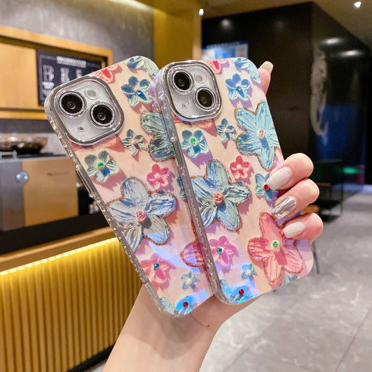 Floral Sparkle Rhinestone Phone Case