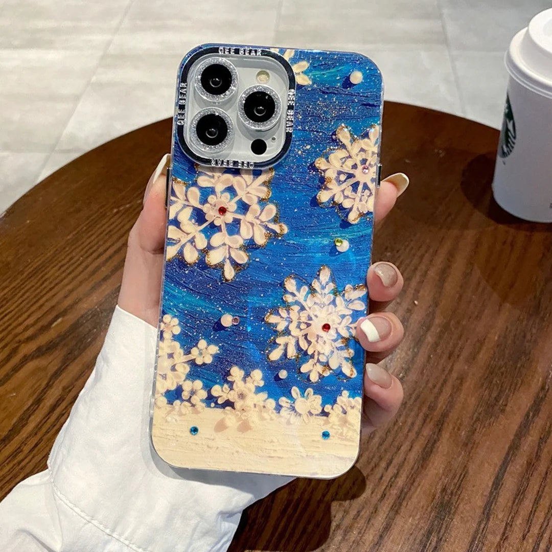 Rhinestone Snowflake Glam Phone Case